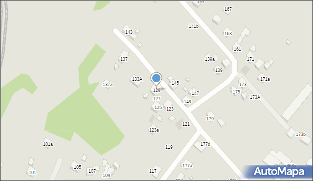 Radlin, Mariacka, 129, mapa Radlin