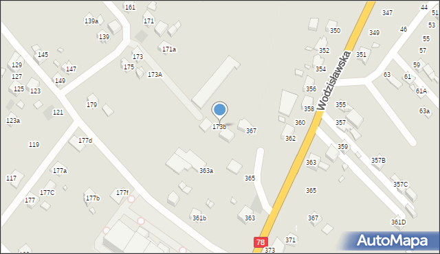 Radlin, Mariacka, 173b, mapa Radlin