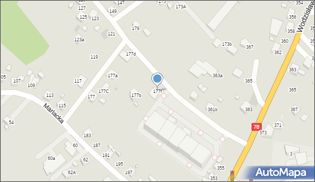 Radlin, Mariacka, 177f, mapa Radlin