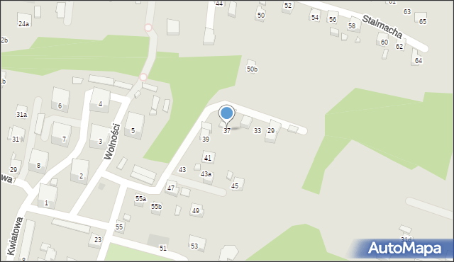 Radlin, Mariacka, 37, mapa Radlin