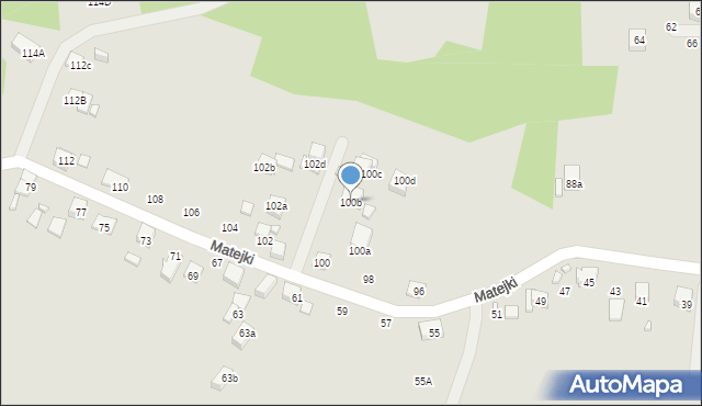 Radlin, Matejki Jana, 100b, mapa Radlin