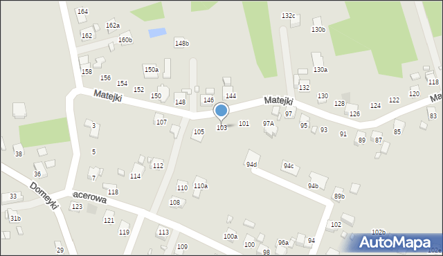 Radlin, Matejki Jana, 103, mapa Radlin