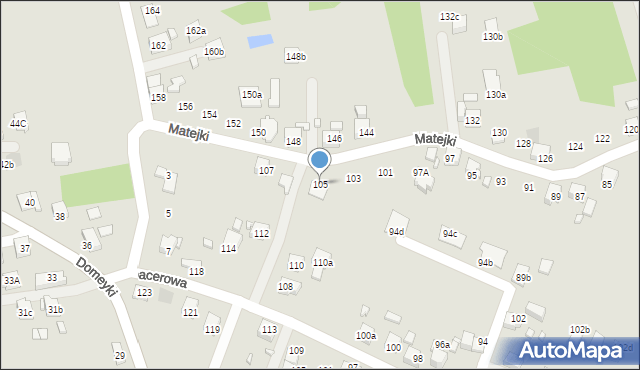 Radlin, Matejki Jana, 105, mapa Radlin