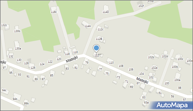Radlin, Matejki Jana, 112, mapa Radlin