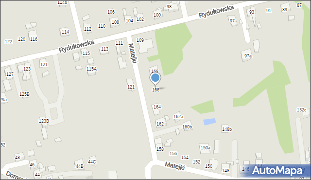 Radlin, Matejki Jana, 166, mapa Radlin