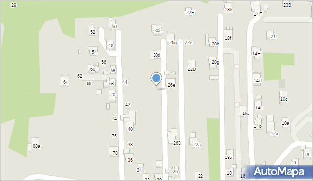 Radlin, Matejki Jana, 30c, mapa Radlin