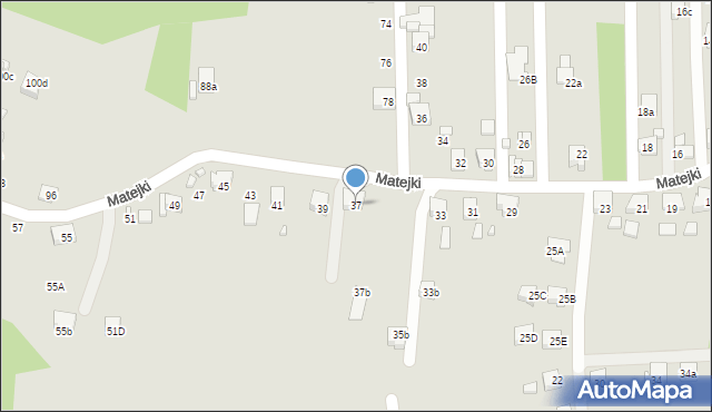 Radlin, Matejki Jana, 37, mapa Radlin