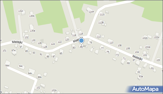 Radlin, Matejki Jana, 81, mapa Radlin