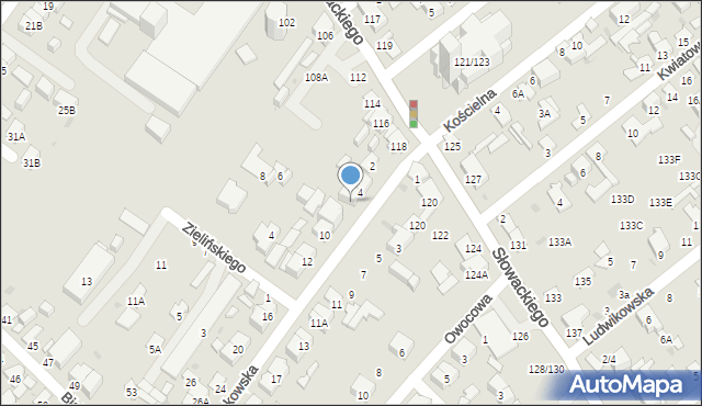 Radom, Makowska, 6, mapa Radomia