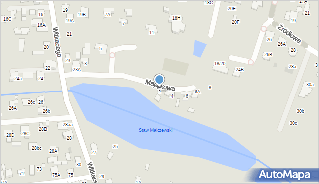 Radom, Majątkowa, 2, mapa Radomia