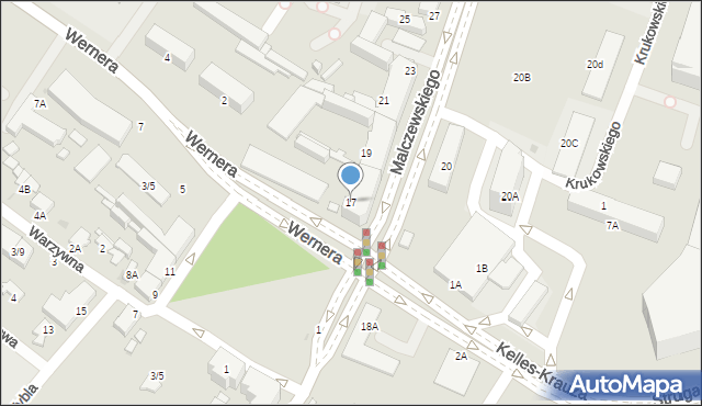 Radom, Malczewskiego Jacka, 17, mapa Radomia