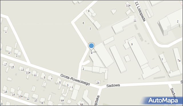 Radomsko, Maczka Stanisława, gen., 4, mapa Radomsko