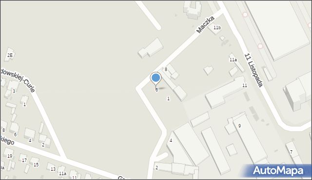 Radomsko, Maczka Stanisława, gen., 6, mapa Radomsko