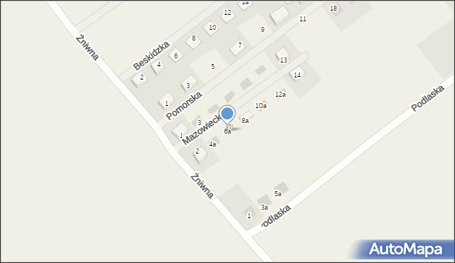 Radzewo, Mazowiecka, 6a, mapa Radzewo