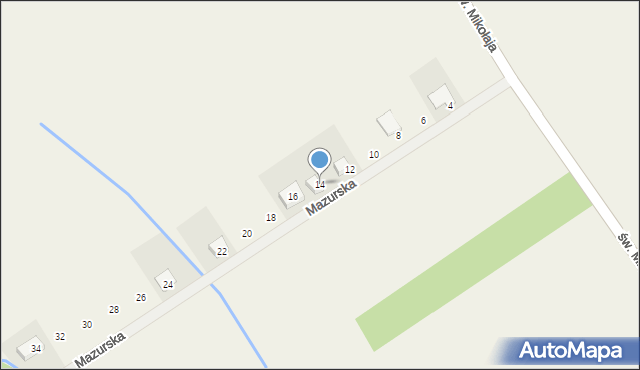 Radzewo, Mazurska, 14, mapa Radzewo