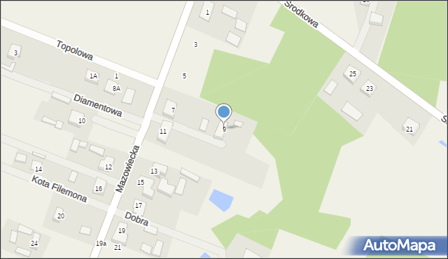 Radziwiłłów, Mazowiecka, 9, mapa Radziwiłłów