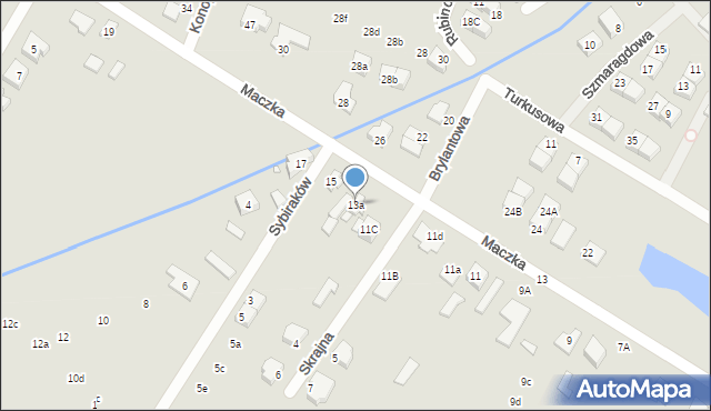 Radzymin, Maczka Stanisława, gen., 13a, mapa Radzymin