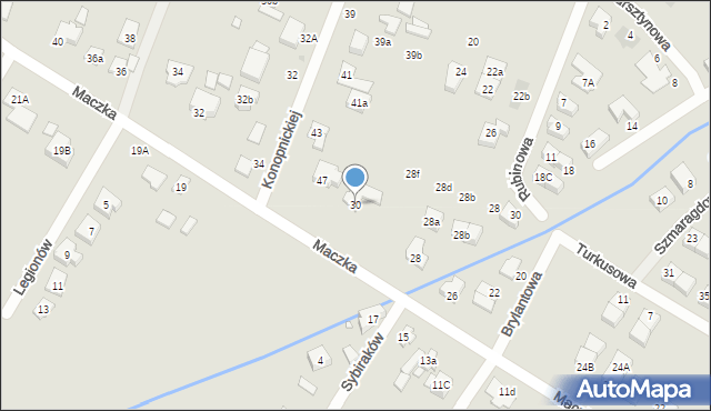 Radzymin, Maczka Stanisława, gen., 30, mapa Radzymin