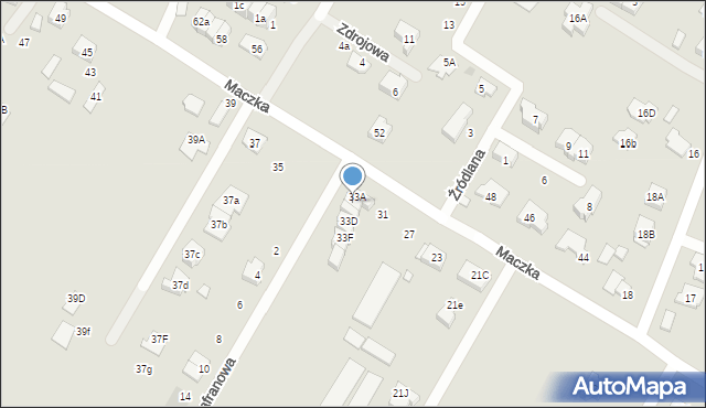 Radzymin, Maczka Stanisława, gen., 33B, mapa Radzymin