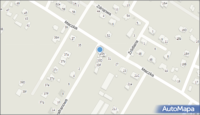 Radzymin, Maczka Stanisława, gen., 33C, mapa Radzymin
