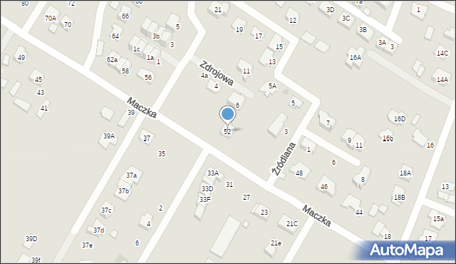 Radzymin, Maczka Stanisława, gen., 52, mapa Radzymin