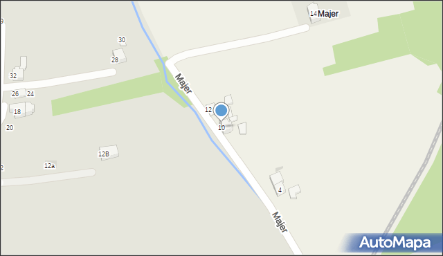 Rajsko, Majer, 10, mapa Rajsko