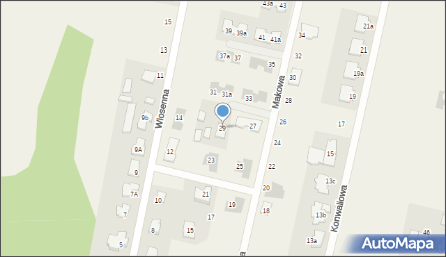 Rajszew, Makowa, 29, mapa Rajszew