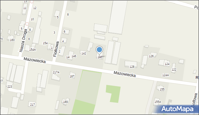 Rajszew, Mazowiecka, 140, mapa Rajszew