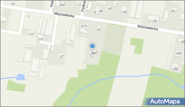 Rajszew, Mazowiecka, 189, mapa Rajszew