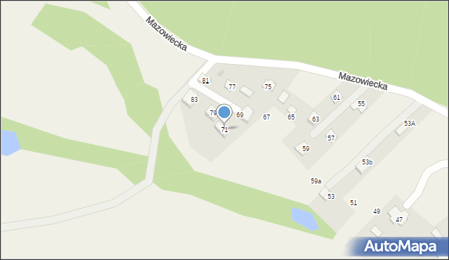 Rajszew, Mazowiecka, 71, mapa Rajszew