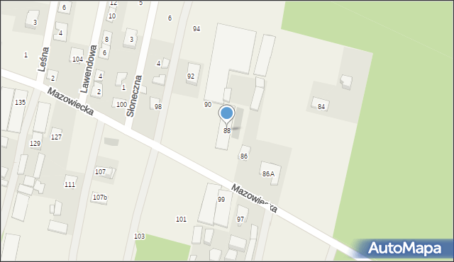 Rajszew, Mazowiecka, 88, mapa Rajszew