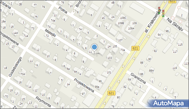 Raszyn, Matejki Jana, 11a, mapa Raszyn