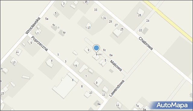 Ratowice, Makowa, 7, mapa Ratowice