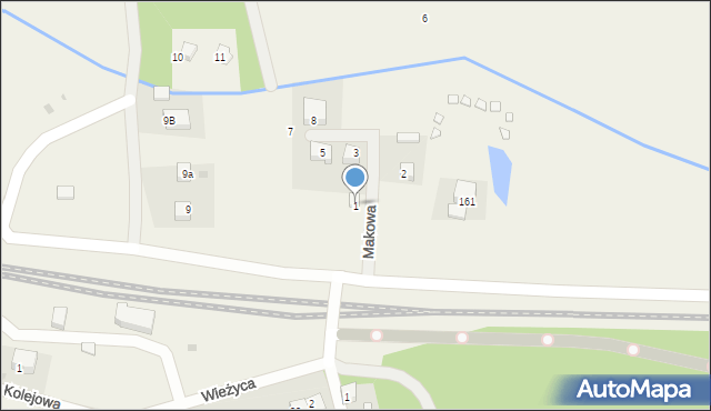 Rąty, Makowa, 1, mapa Rąty