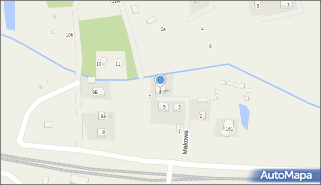 Rąty, Makowa, 8, mapa Rąty