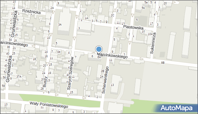 Rawicz, Marcinkowskiego Karola, 6A, mapa Rawicz