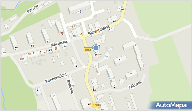 Reszel, Mazurska, 33, mapa Reszel