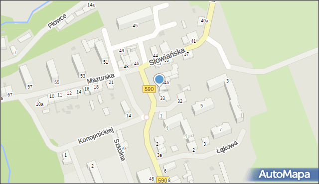 Reszel, Mazurska, 34, mapa Reszel