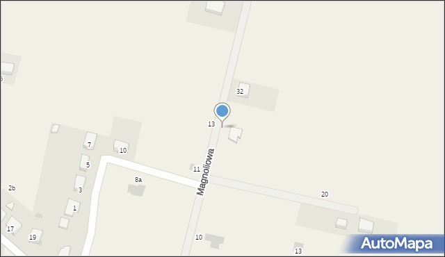 Rogów Sobócki, Magnoliowa, 28a, mapa Rogów Sobócki