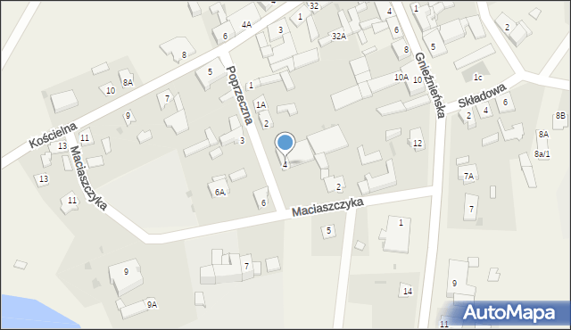 Rogowo, Maciaszczyka Klemensa, 4, mapa Rogowo