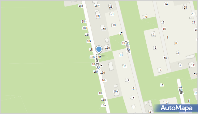 Rosanów, Małgorzaty, 16f, mapa Rosanów