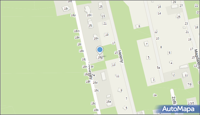 Rosanów, Małgorzaty, 16g, mapa Rosanów