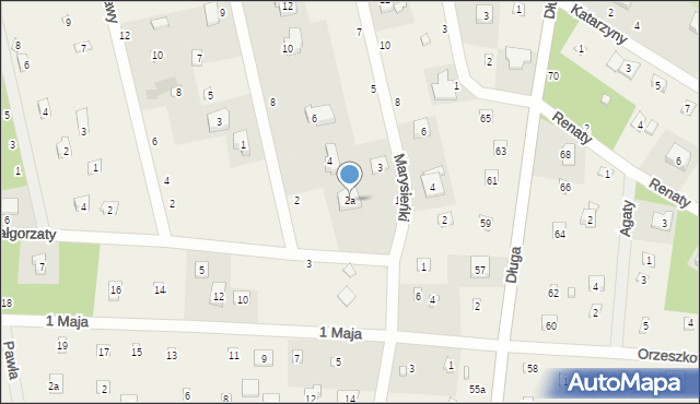 Rosanów, Małgorzaty, 2a, mapa Rosanów