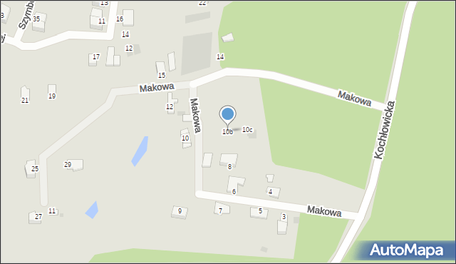Ruda Śląska, Makowa, 10b, mapa Rudy Śląskiej