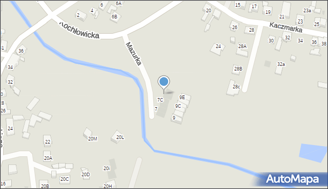 Ruda Śląska, Mazurka Henryka, ks., 7E, mapa Rudy Śląskiej