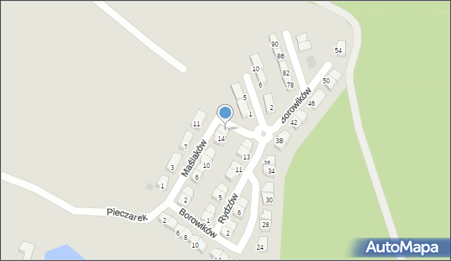 Ruda Śląska, Maślaków, 16, mapa Rudy Śląskiej