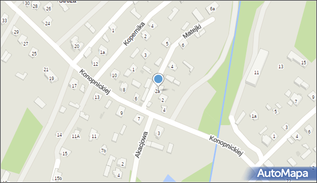 Rudnik nad Sanem, Matejki Jana, 2a, mapa Rudnik nad Sanem