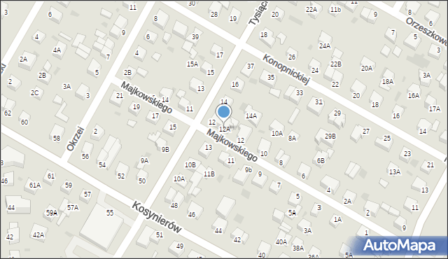 Rumia, Majkowskiego Aleksandra, dr., 12A, mapa Rumia