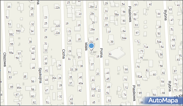 Rybie, Mała, 35, mapa Rybie