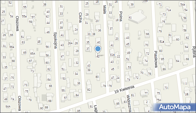 Rybie, Mała, 42, mapa Rybie